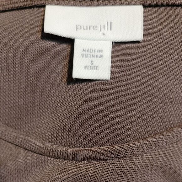 J. Jill Pure Jill Gray Top Size Petite Small - Picture 4 of 10